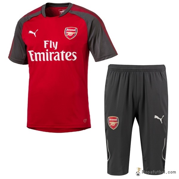 Camiseta Entrenamiento Arsenal Conjunto Completo 2017/18 Rojo Gris